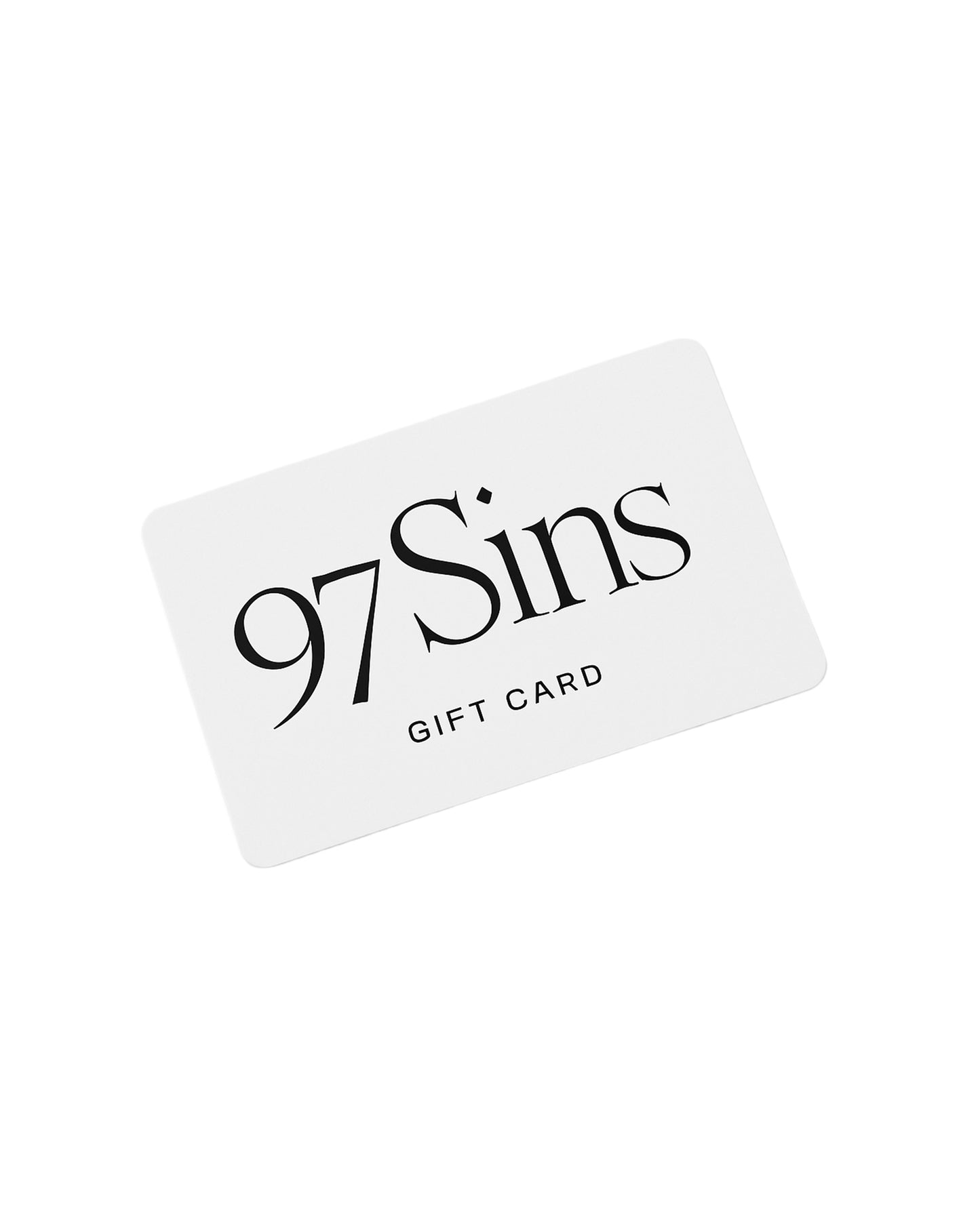97 Sins Gift Card